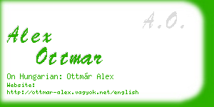 alex ottmar business card